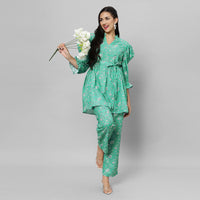 Thumbnail for Emerald Elegance Rayon Coord Set