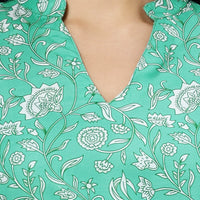 Thumbnail for Emerald Elegance Rayon Coord Set