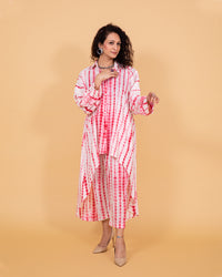 Thumbnail for Red tie and dye coord set