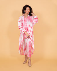 Thumbnail for Red tie and dye coord set