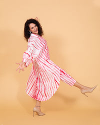 Thumbnail for Red tie and dye coord set