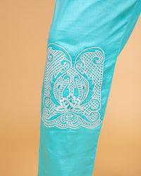 Thumbnail for Firozi-blue co-ord set