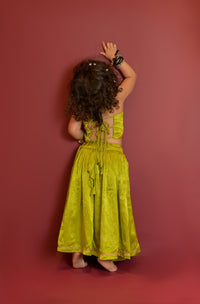 Thumbnail for Green Grace Chaniya Choli Set