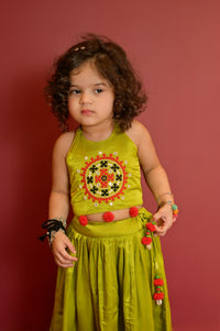 Thumbnail for Green Grace Chaniya Choli Set