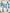 Mom & Daughter Blue Floral Cotton Hand Block Printed Twinning Set Duo