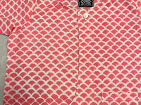 Thumbnail for Pink scale and stripes Block Print Cotton Unisex Co-ord Set