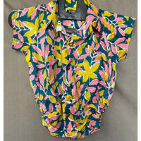 Thumbnail for Multicolour Soft Cotton Hand block Print Onesie