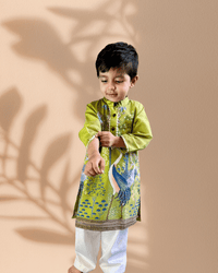 Thumbnail for Digital Print Kurta Pajama Set for Boys