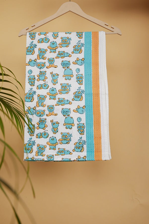 Teddy Print Premium Cotton Towel