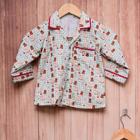 Thumbnail for Pista Green Soft Cotton Nightwear For Boys