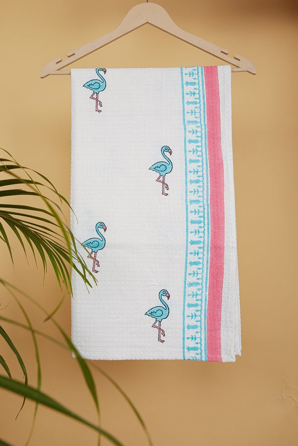 Blue Print Premium Cotton Towel