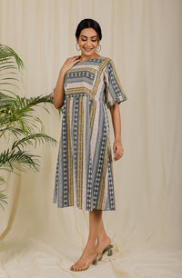 Thumbnail for Yellow Striped Dress For New Mom