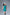 Teal Fish Block Print Cotton Lycra Girl’s Co-ord Set