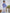 Two Piece Purple Blue Cotton Traditional Kurta And Polka Dots Dhoti Set For Boys