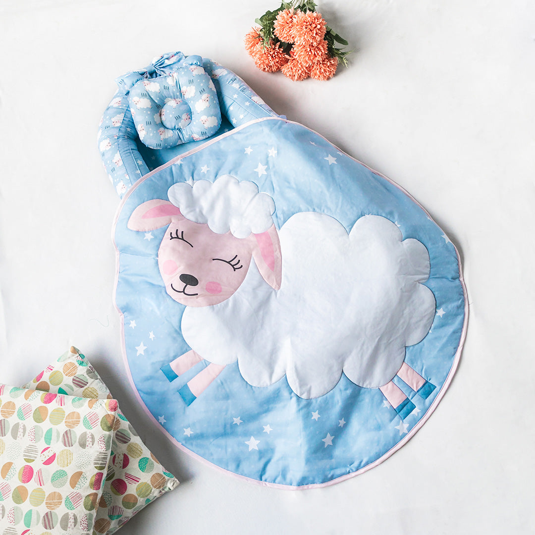 Sheep Theme Quilted Play Mat