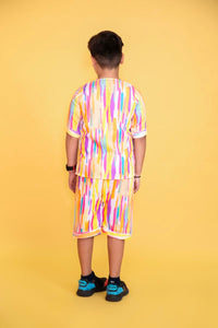 Thumbnail for “Popp”-ins Multicoloured Striped Boys’ Coord Set