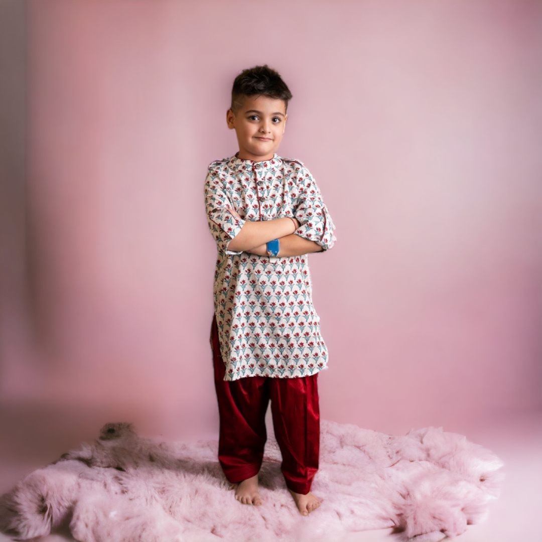 Buy ESTILO VASTRA Rakhi Special Men's Cotton Pathani Suit | Traditional  Kurta with Pathani salwar Set For Festive Season | Stylish Salwar Suit set  for Boy's (36, BLUE) at Amazon.in