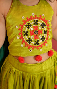 Thumbnail for Green Grace Chaniya Choli Set