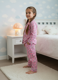Thumbnail for Pink Bunny Print Unisex Spun Cotton Night Suit