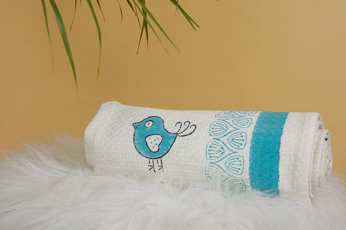 Birdy Print Premium Cotton Towel