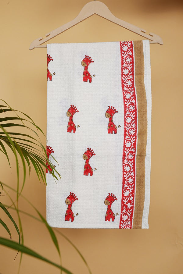 Giraffe Print Premium Cotton Towel