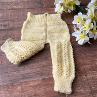 Thumbnail for cookie cream hand-knitted soft wollen pajama