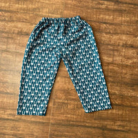 Thumbnail for Blue Bunny Hand Block Printed Cotton Unisex Night Suit