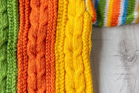 Thumbnail for Multi Colour Woollen Hand Knitted Full Sleeves Pullover