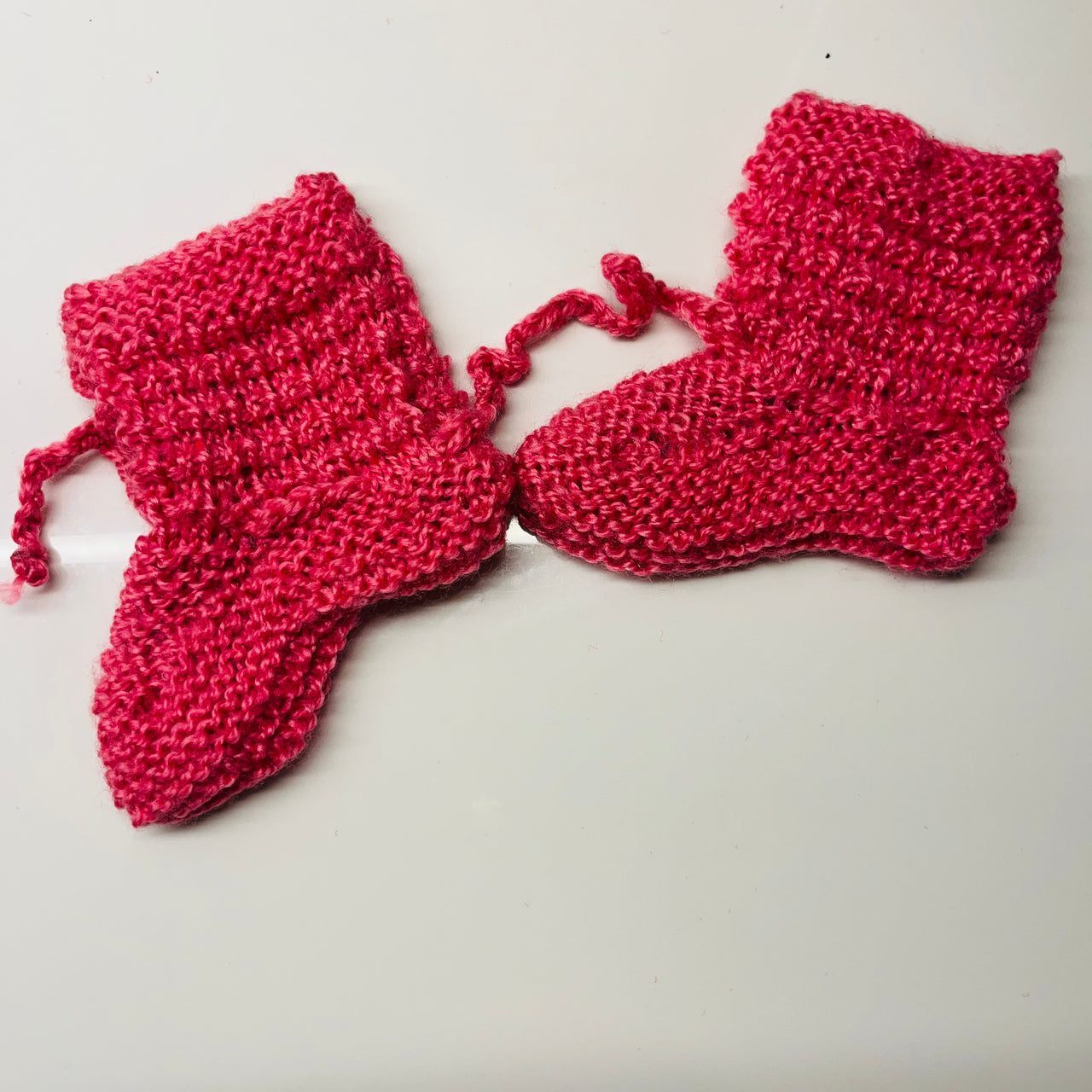 Pink Hand-Knitted Soft Wollen Infant Set