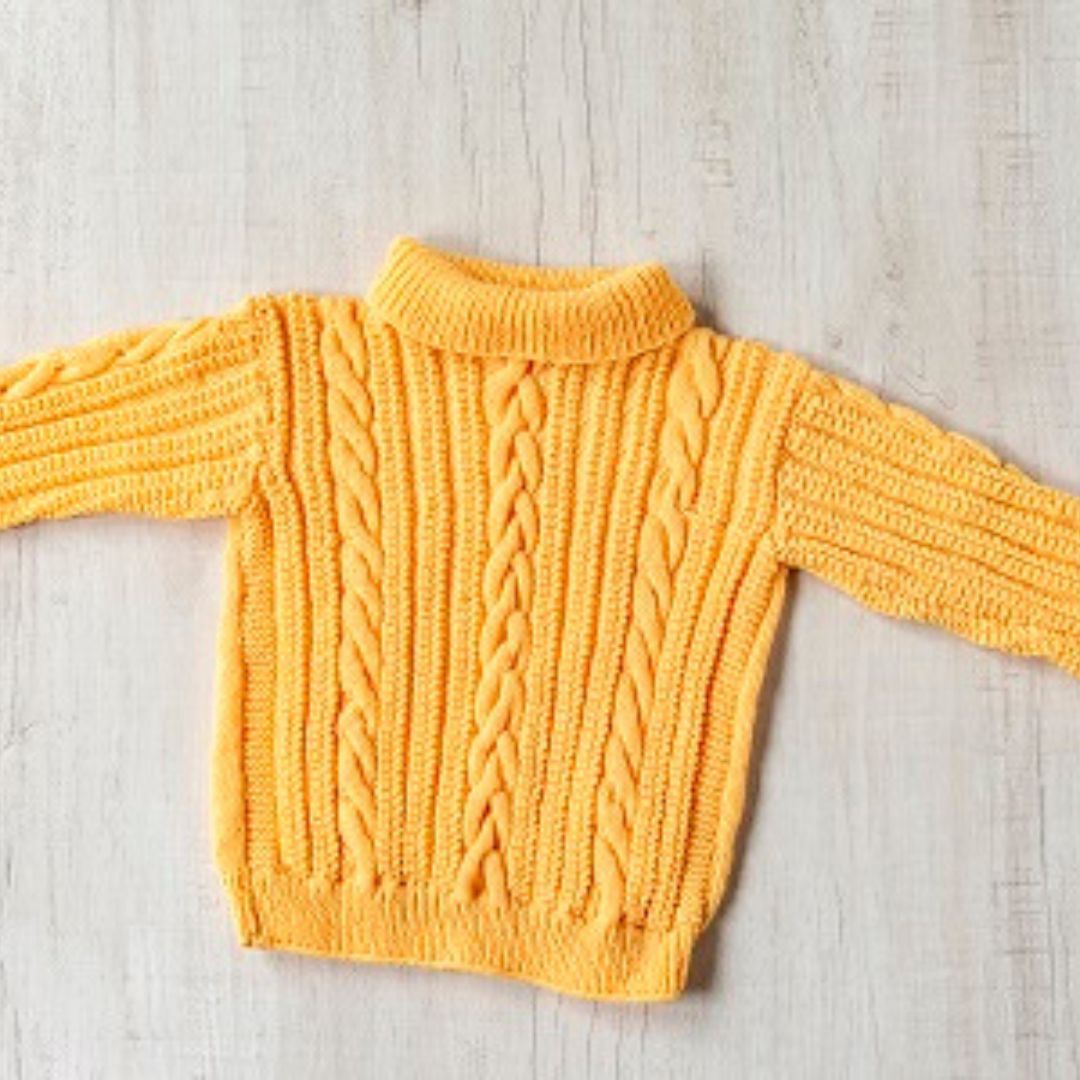 Yellow Full Sleeves Infant Pullover