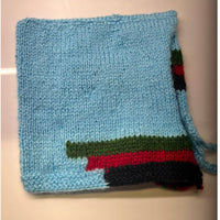 Thumbnail for Blue Woollen Hand Knitted Three Piece Infant Set
