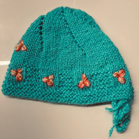 Thumbnail for Powder Blue Hand-Knitted Soft Wollen Infant Set
