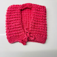 Thumbnail for Pink Hand-Knitted Soft Wollen Infant Set