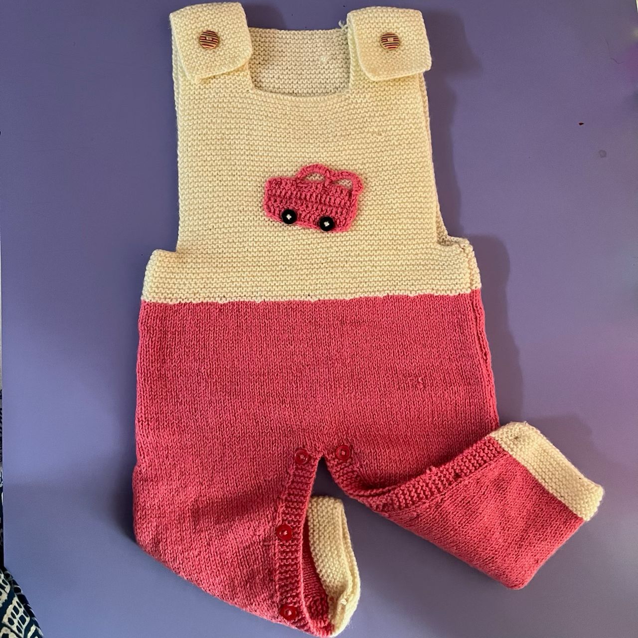 Strawberry Cream Cool Cab Dungaree For Infants