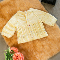 Thumbnail for Cookie cream  Woollen Hand Knitted Three Piece infant set